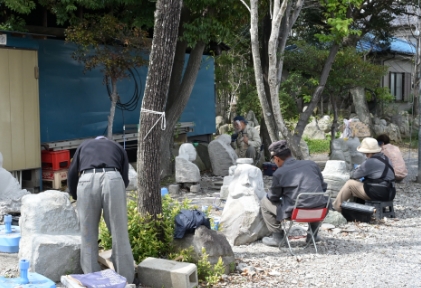 羅漢石仏の制作